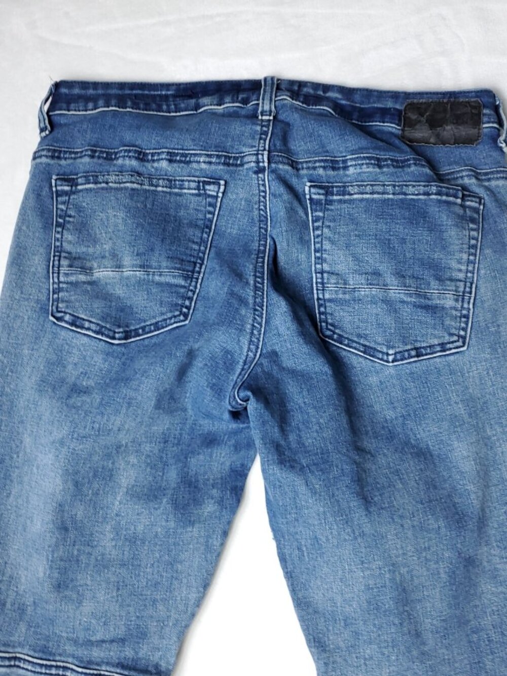 Pacsun Skinny Moto Jeans Mens Size 32x32  Stacked Blue  Active Stretch - Picture 8 of 9